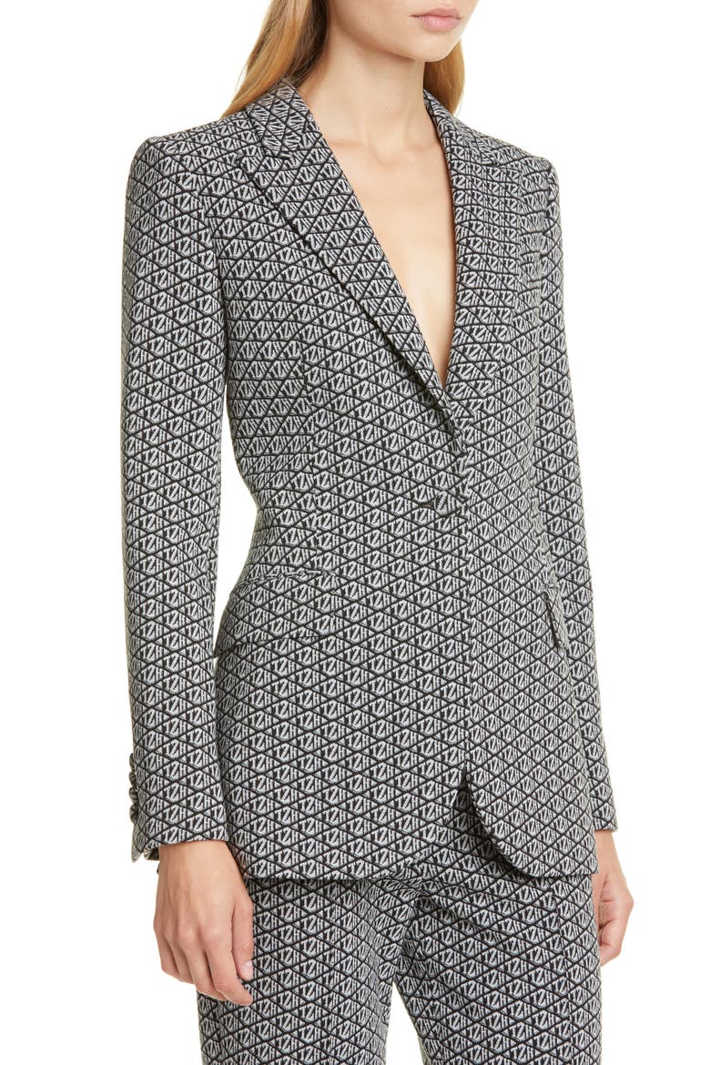 Tommy x Zendaya Monogram Blazer (Nordstrom Exclusive), Alternate, color, TZH MONOGRAM