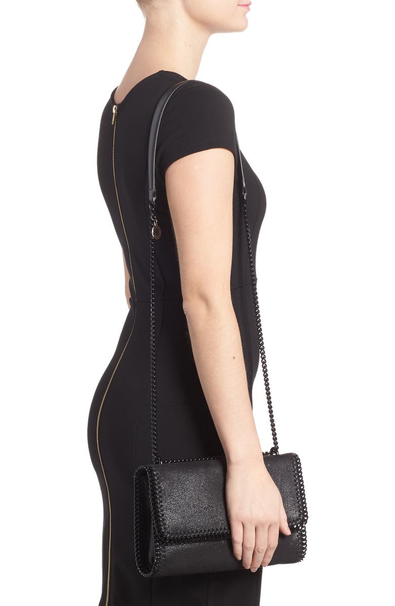 Stella McCartney Falabella Shaggy Deer Faux Leather Shoulder Bag, Alternate, color,