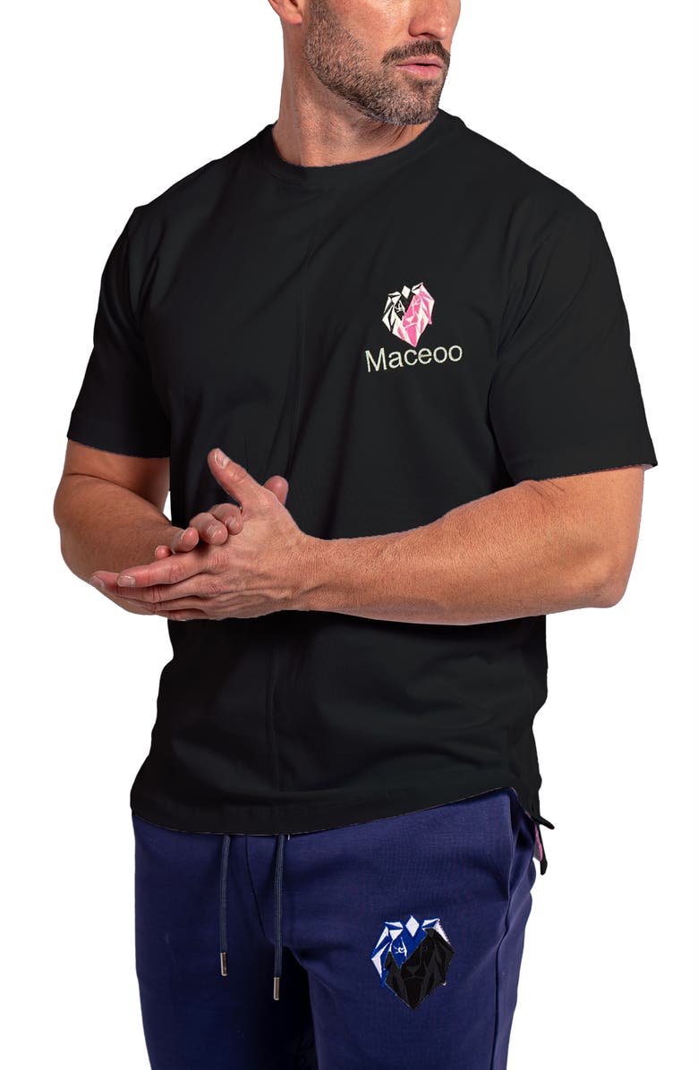 Maceoo Ascension Solid 0107 Graphic T-Shirt, Alternate, color, Black