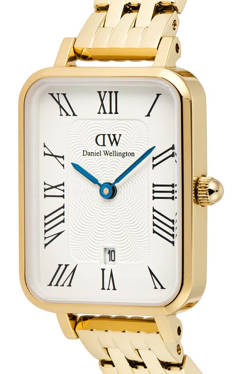 Daniel Wellington Quadro Bracelet Watch, 20mm X 26mm In Gold