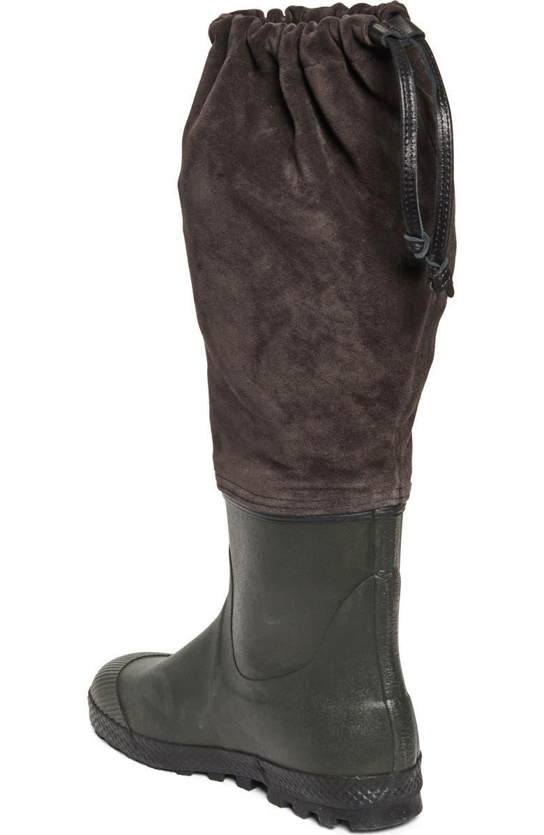 RIER Farmer Rain Boot, Alternate, color, Forest Anthracite Velours