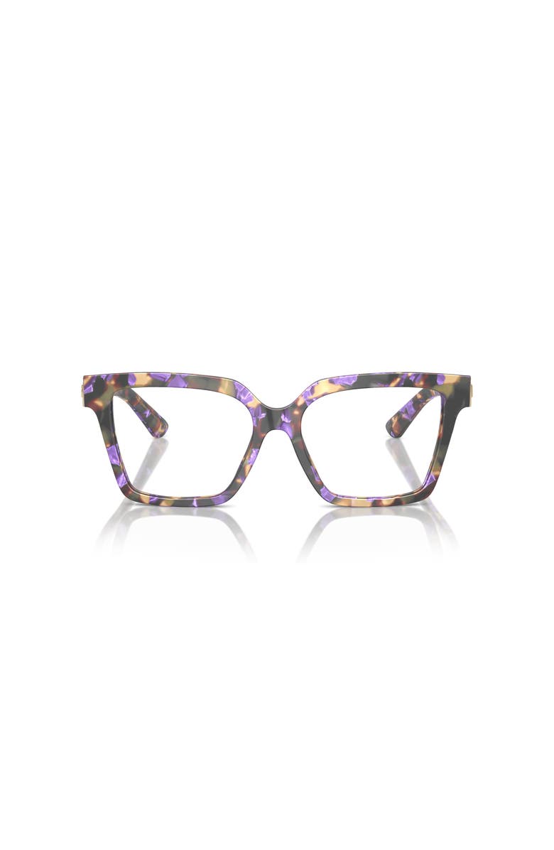 Dolce&Gabbana 51mm Square optical glasses, Alternate, color, Blue