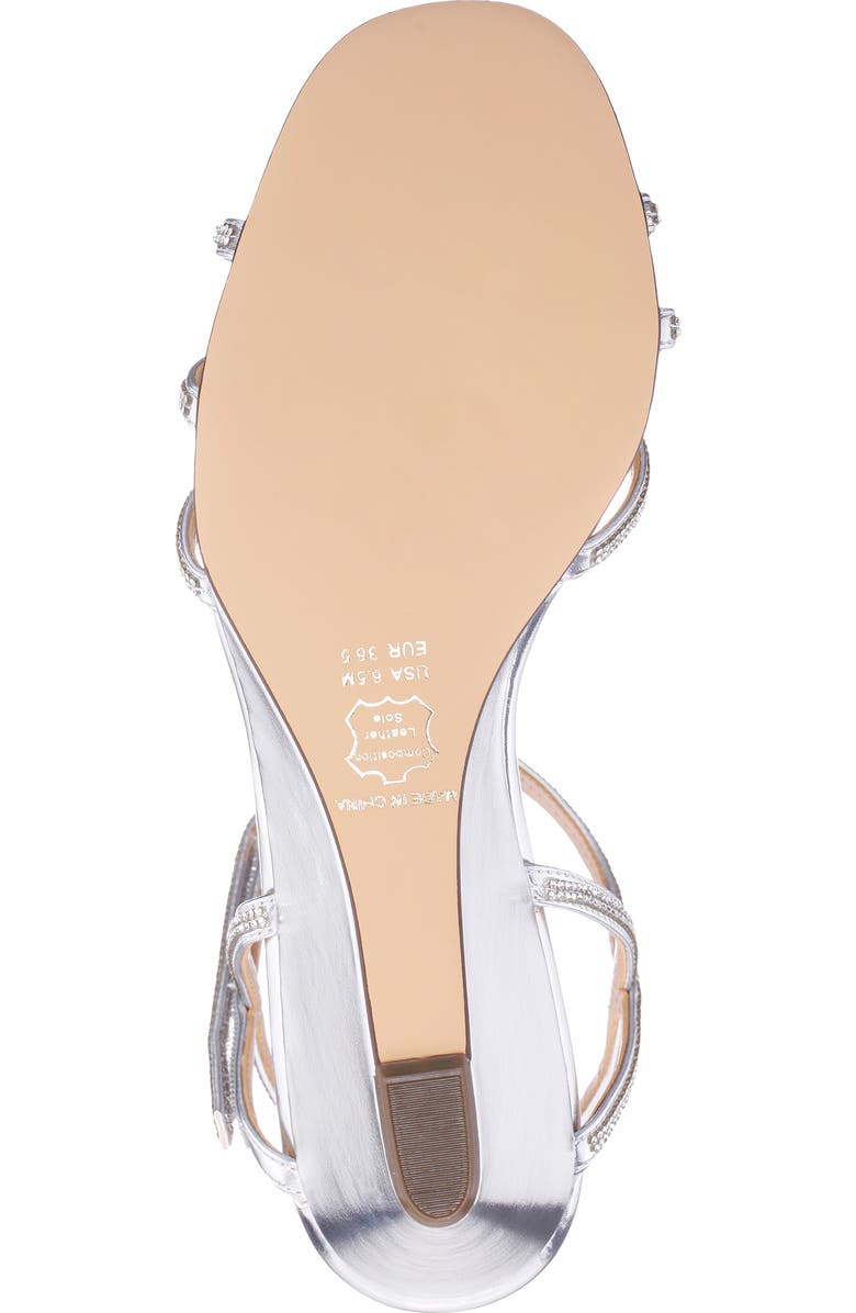 Nina Brynda Slingback Wedge Sandal, Alternate, color, Silver Metallic