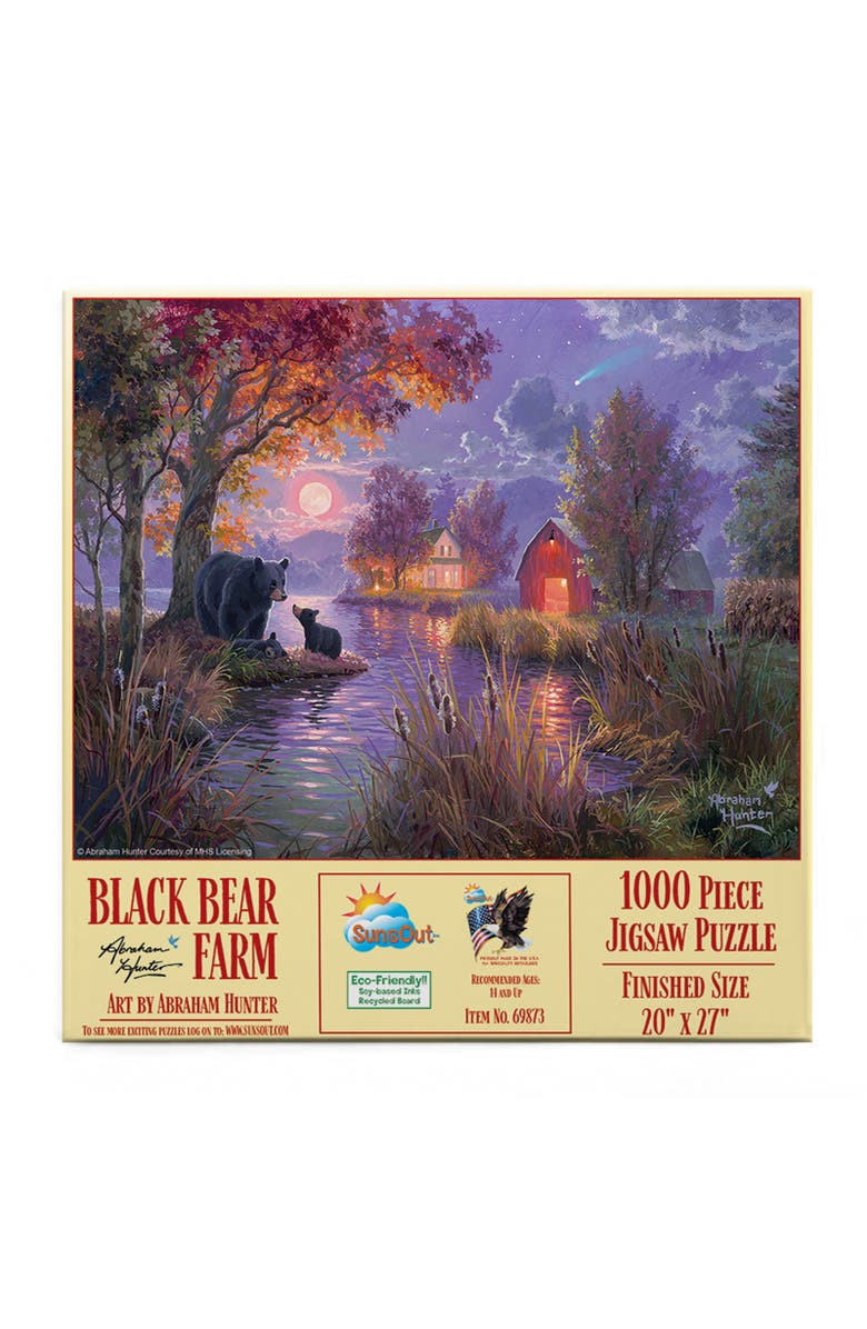 Sunsout Black Bear Farm 1000 piece Jigsaw Puzzle for Adults, Alternate, color, Multicolor