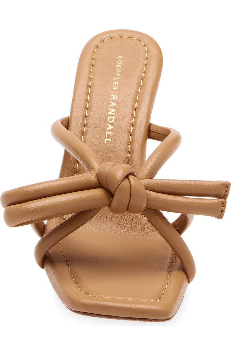 Loeffler Randall Leather Bow Sandal, Alternate, color, Dune