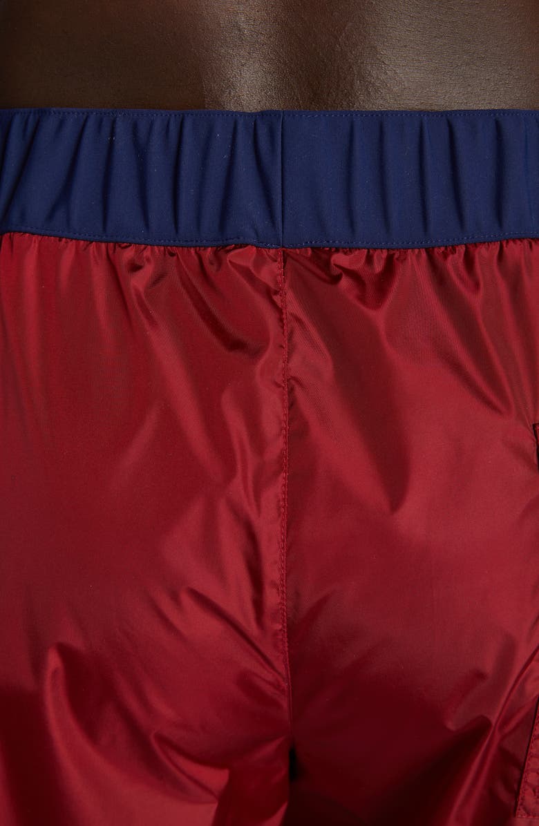 Moncler Logo Patch Swim Trunks, Alternate, color,