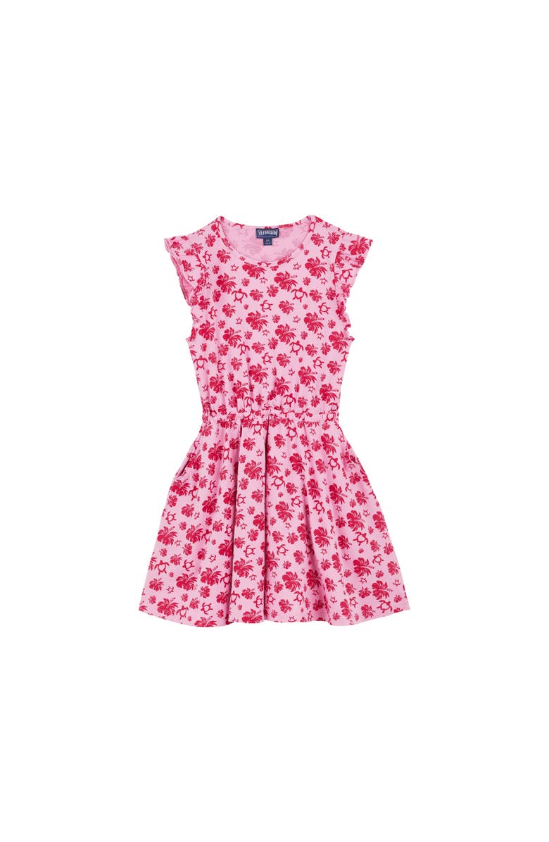 Vilebrequin Kids' Turtle Heart Tahiti Cotton Dress, Alternate, color, 