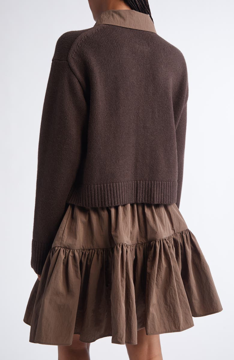 Cecilie Bahnsen Bibi Recycled Cashmere & Wool Cardigan, Alternate, color, 