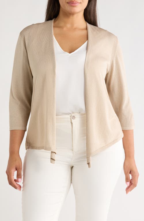 Kasper Open Front Cardigan In Yellow