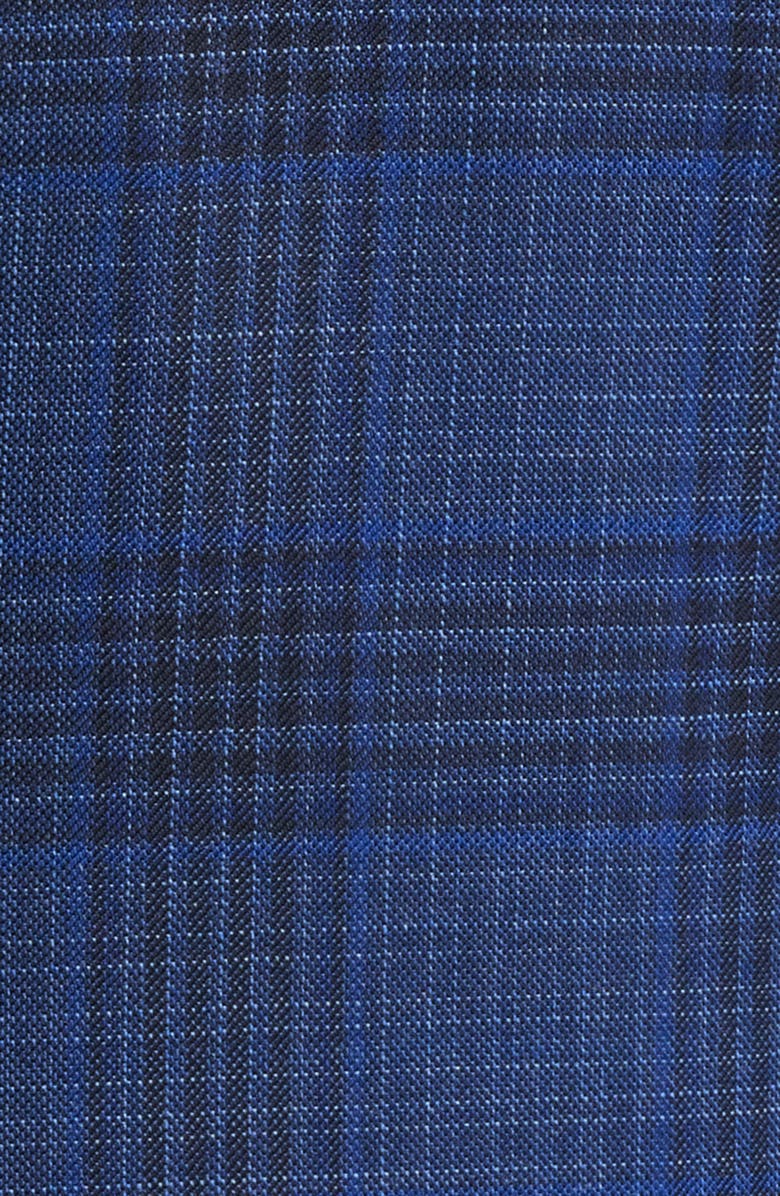 Peter Millar Flynn Classic Blue Windowpane Check Wool Sport Coat, Alternate, color, Blue