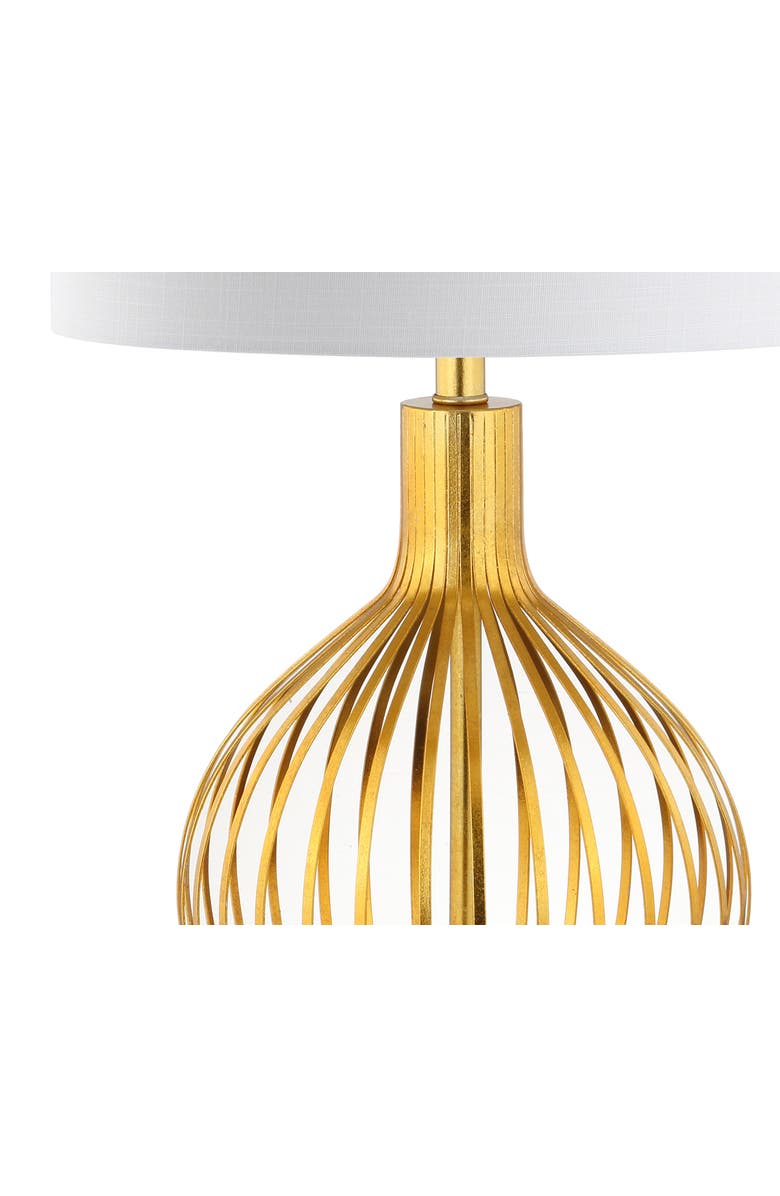 JONATHAN Y Baird 29.5" LED Metal Table Lamp, Gold leaf, Alternate, color, 