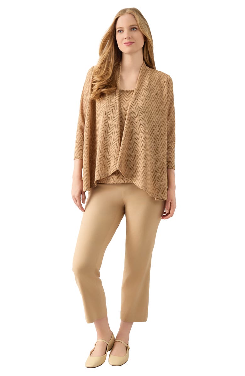 KASPER Open Stitch High-Low Cardigan, Alternate, color,