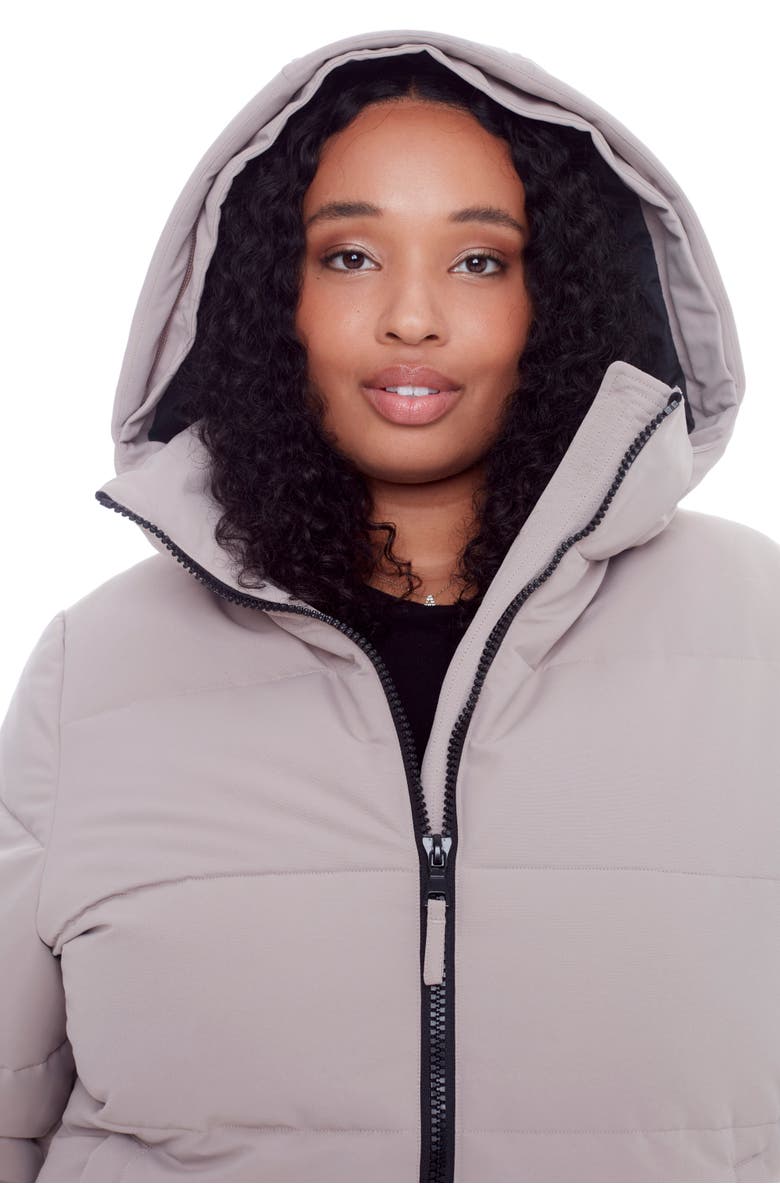 Alpine North KLUANE PLUS SIZE - Vegan Down Ultra Long Winter Parka, Alternate, color, Light Taupe