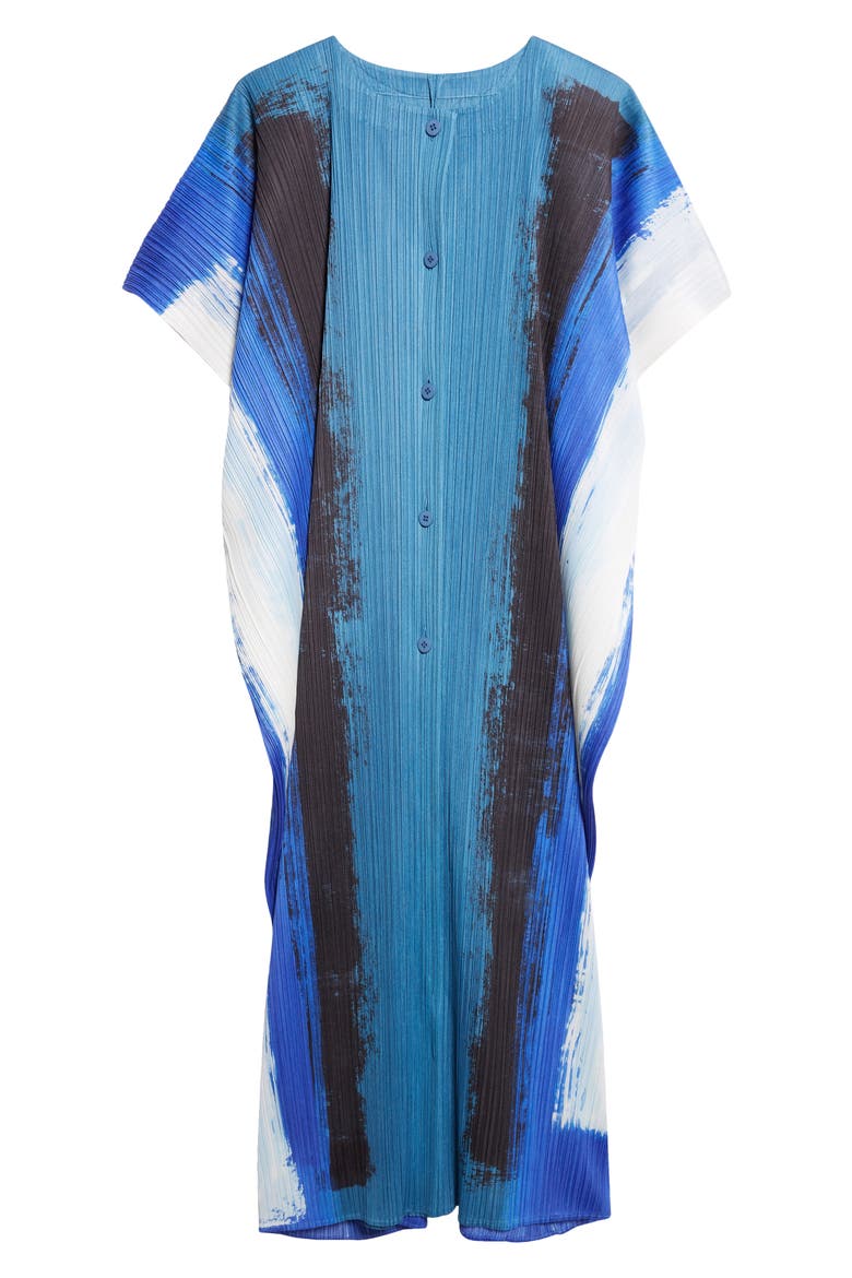 Jump Print Pleated Dress, Alternate, color, BLUE