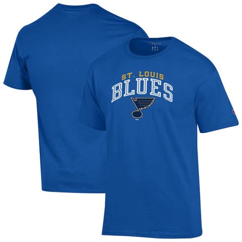 Men's Champion Royal St. Louis Blues Primary Logo T-Shirt