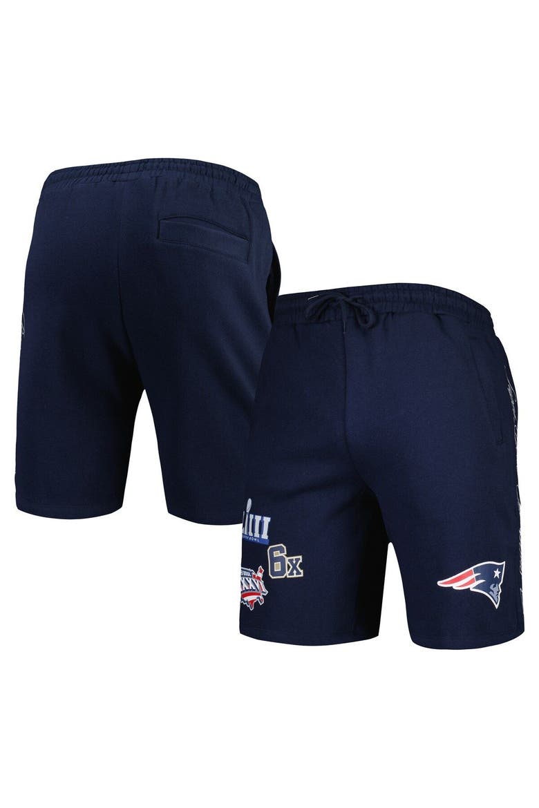 Men's New Era Navy New England Patriots Historic Champs Shorts, Main, color, Navy