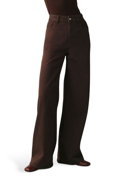 NCE High Waist Wide Leg Jeans