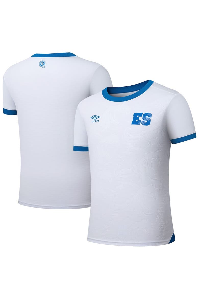 Men's Umbro  White El Salvador National Team 2025 Away Replica Jersey, Alternate, color, White