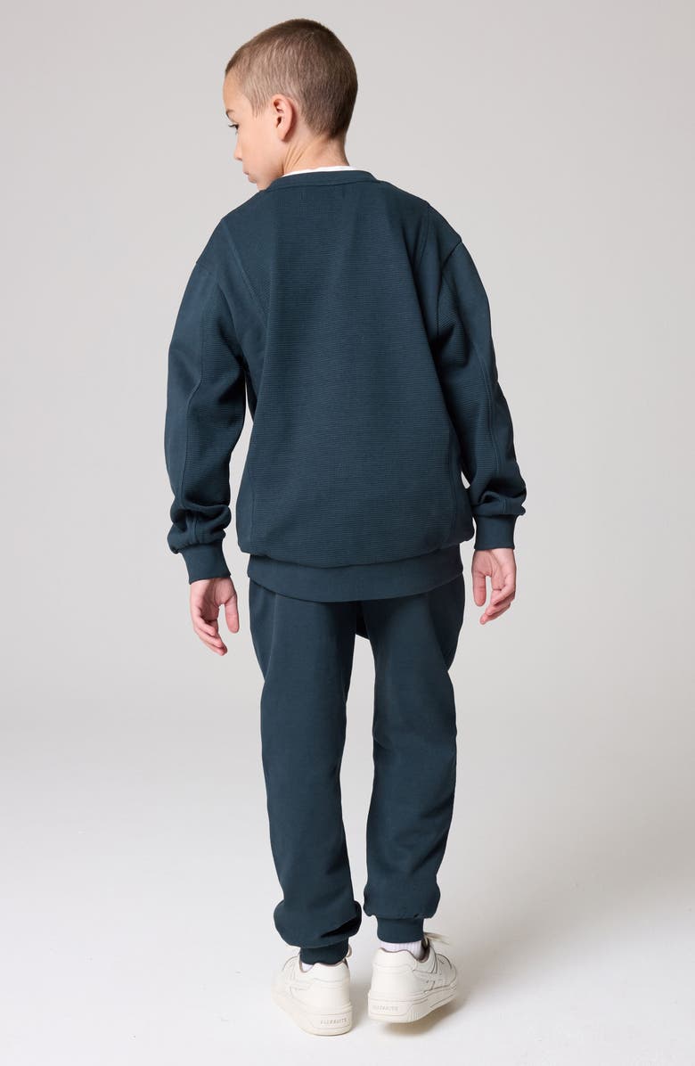 smALLSAINTS by ALLSAINTS Kids' Waffle Knit Sweatshirt & Joggers Set, Alternate, color, 