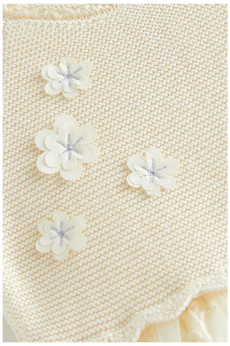 Kids' Floral Embroidered Party Dress, Alternate, color, IVORY