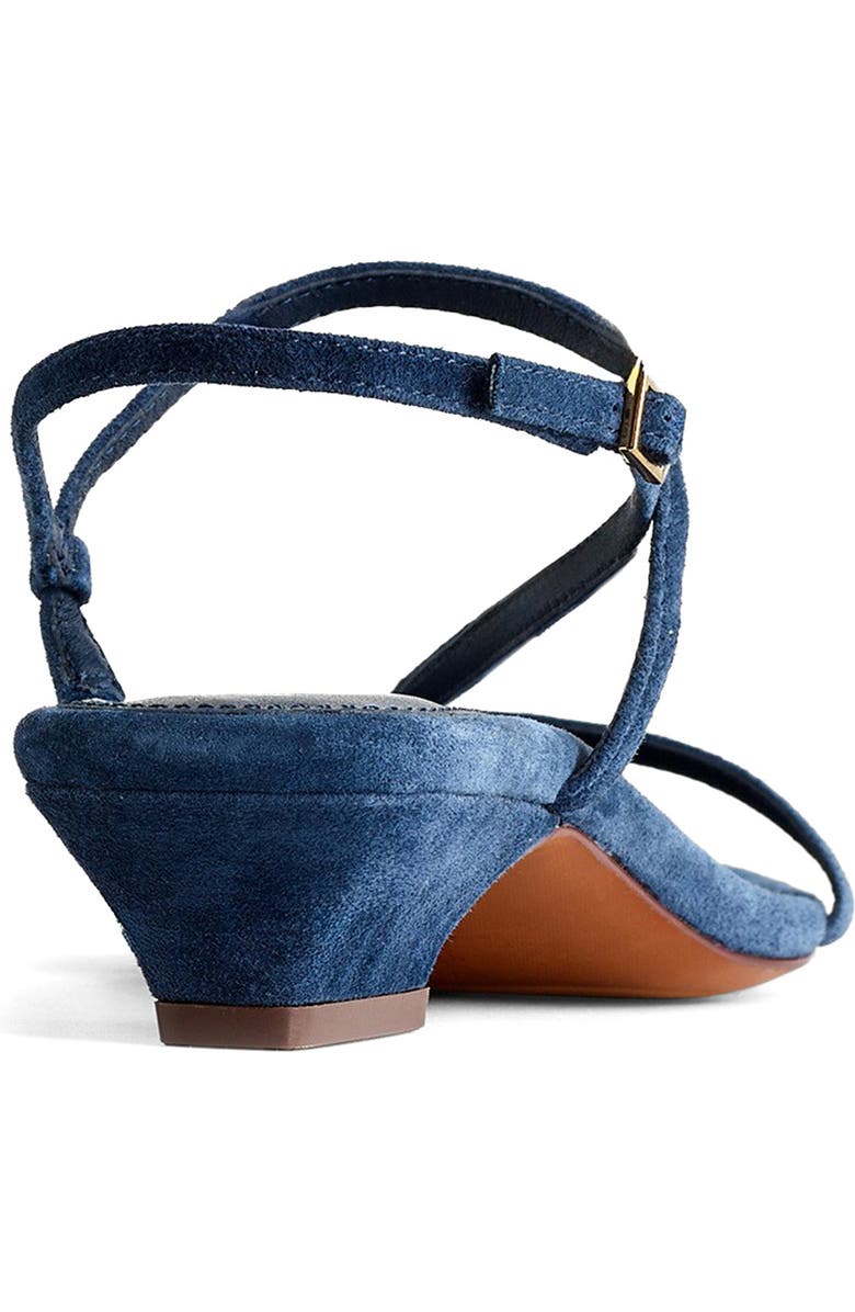 Madewell Maycie Asymmetric T-Strap Sandal, Alternate, color, Warm Midnight