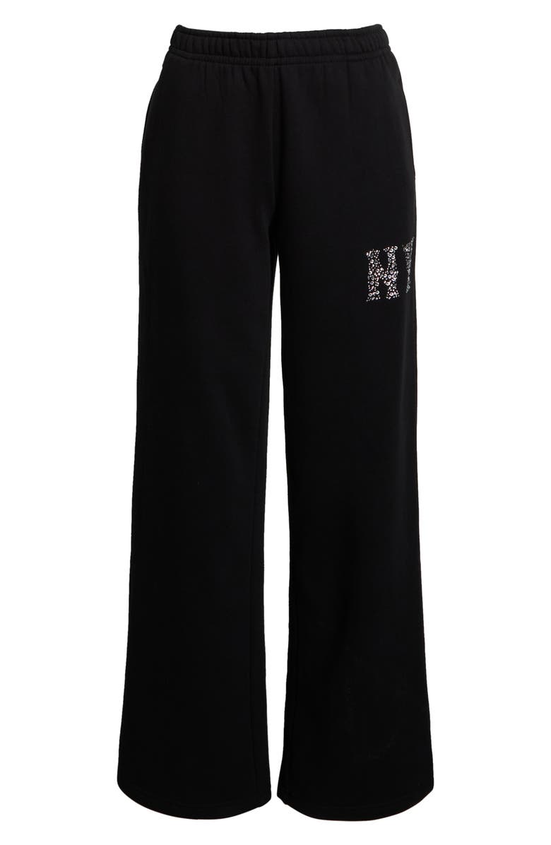 PacSun Rhinestone Baggy Sweatpants, Alternate, color, Black