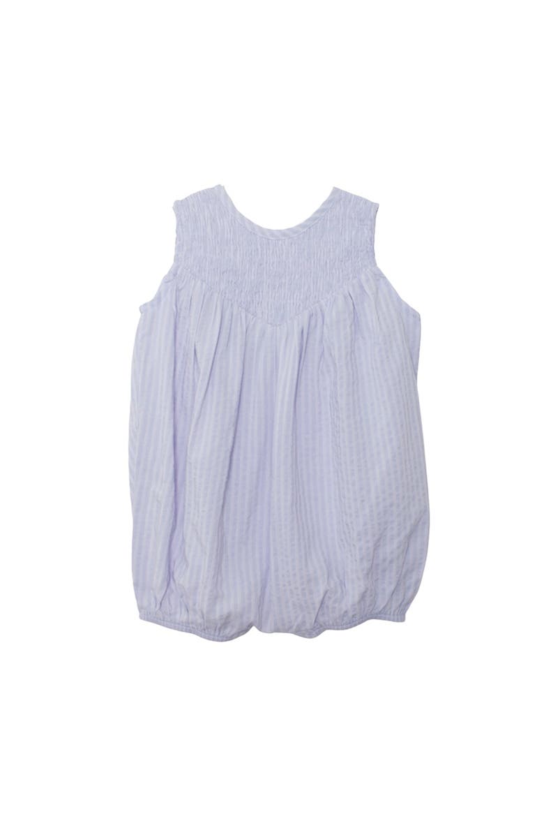 Mabel + Honey Magnolia Sleeveless Romper, Main, color, Purple, Striped