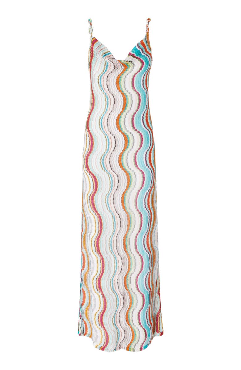 Missoni Long Cover-up Dress With Lamé Wave Motif, Alternate, color, Multicoloured