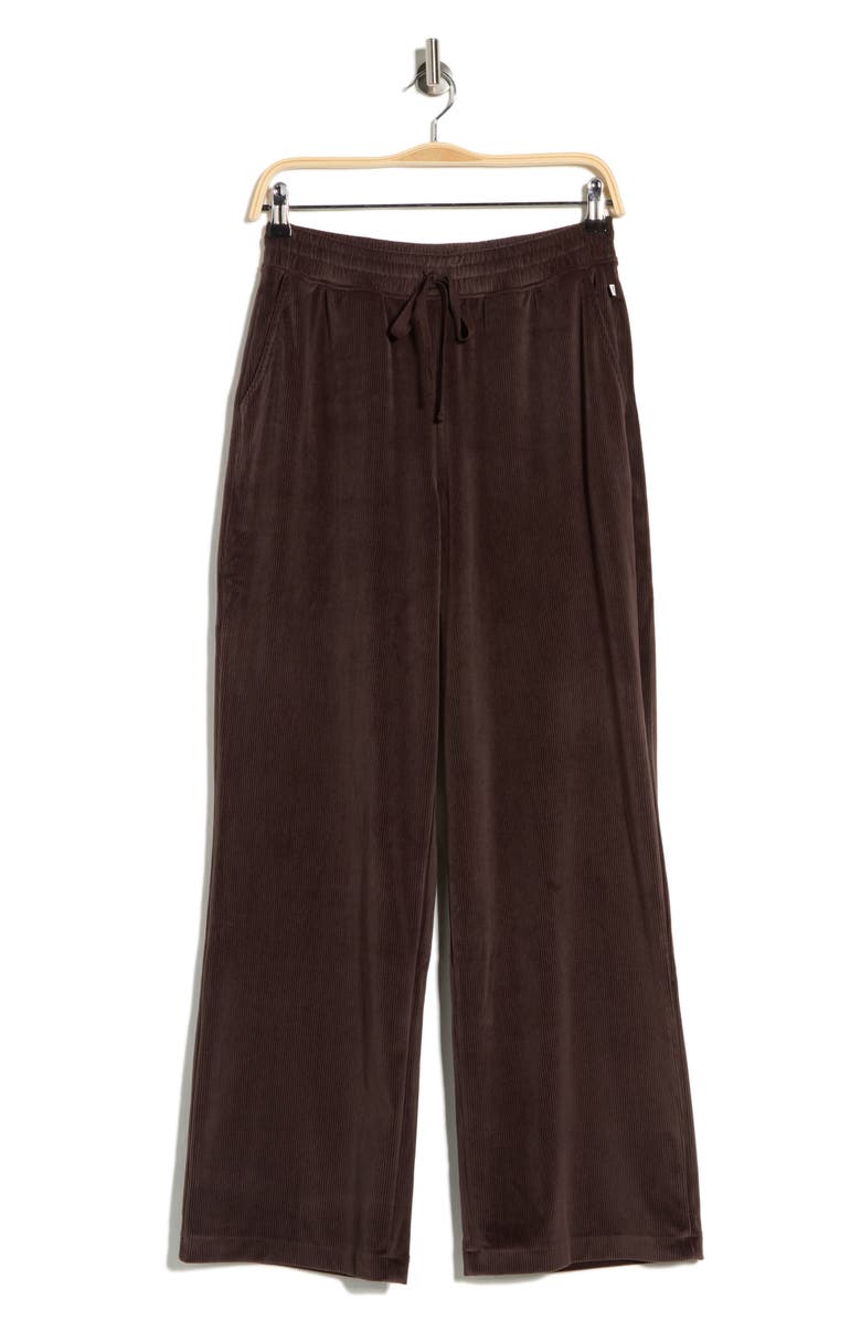 MARIKA Stormi Corduroy Drawstring Pants, Alternate, color, Black Coffee
