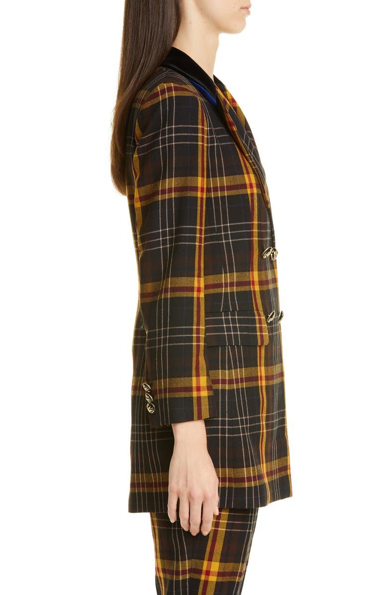Etro Tartan Wool Blazer, Alternate, color,
