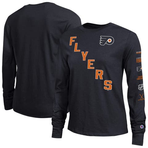 Women's Champion  Black Philadelphia Flyers 2-Hit Long Sleeve T-Shirt