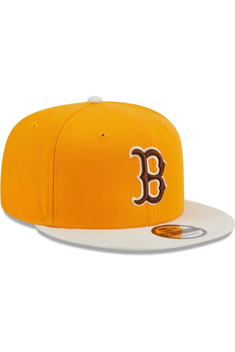 Men's New Era Gold Boston Red Sox Tiramisu  9FIFTY Snapback Hat, Alternate, color, Gold