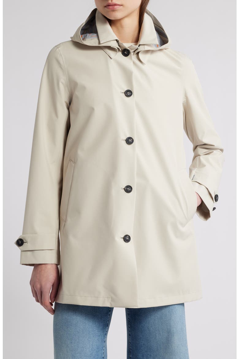 April Packable Hooded Jacket, Main, color, SHORE BEIGE