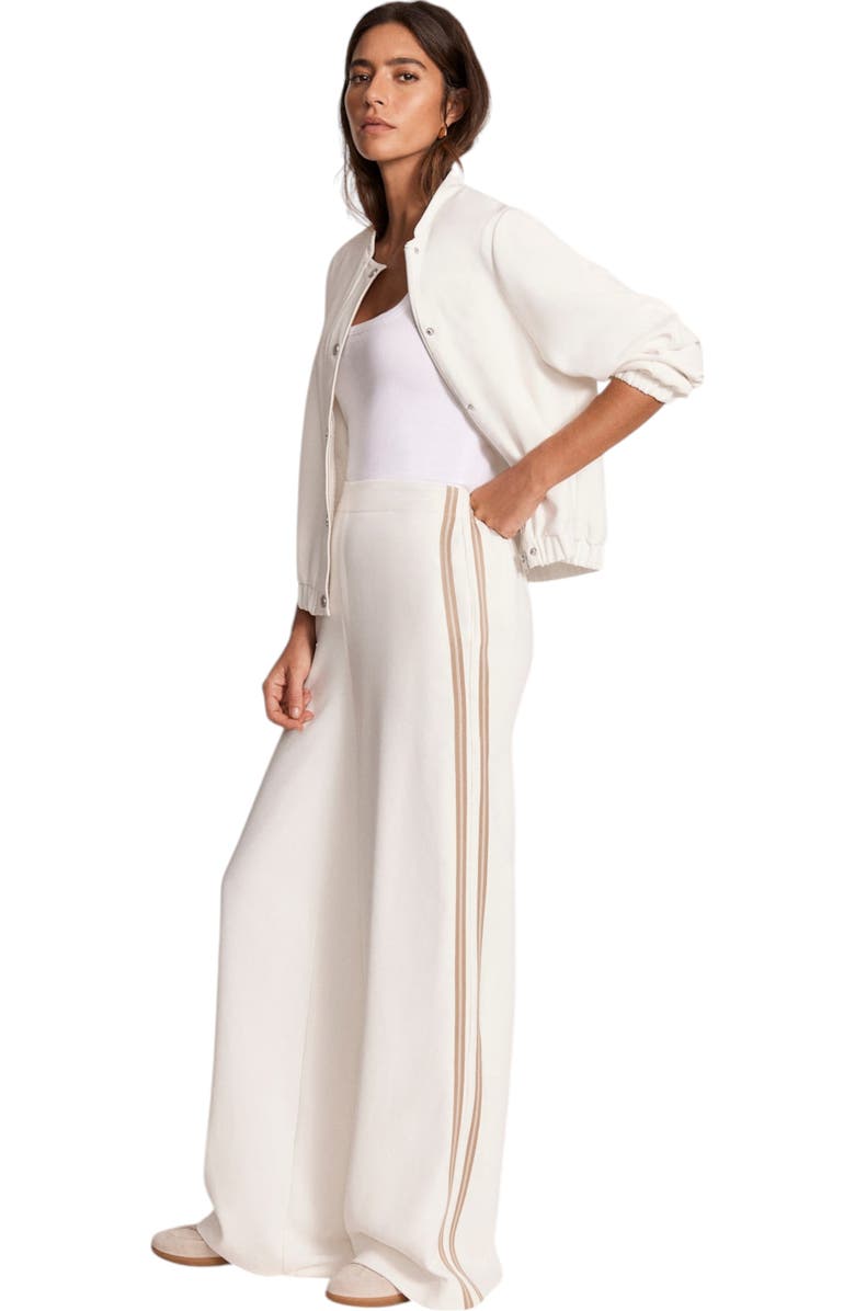 MINT VELVET Side Stripe Trouser, Alternate, color, Ivory