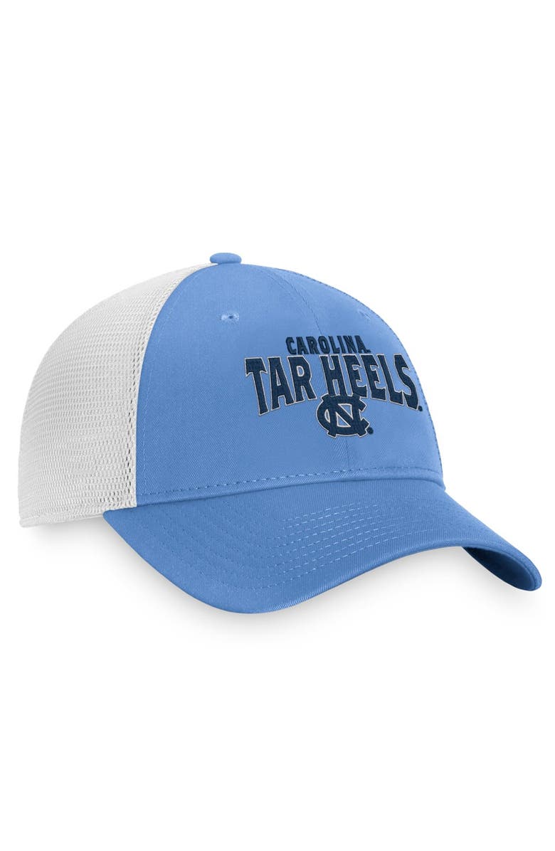 TOP OF THE WORLD Men's Top of the World Carolina Blue/White North Carolina Tar Heels Breakout Trucker Snapback Hat, Alternate, color, 