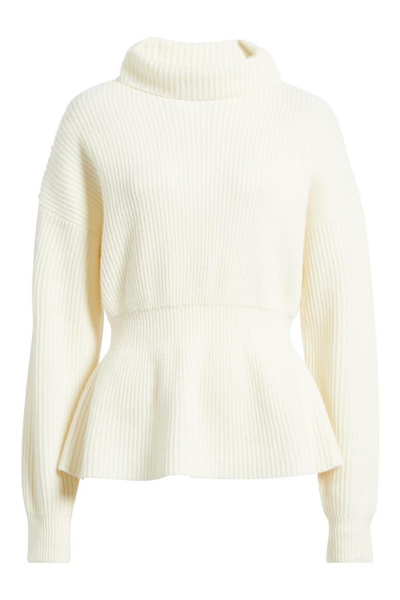 Cinch Waist Wool & Cashmere Sweater, Alternate, color, IVORY - C05