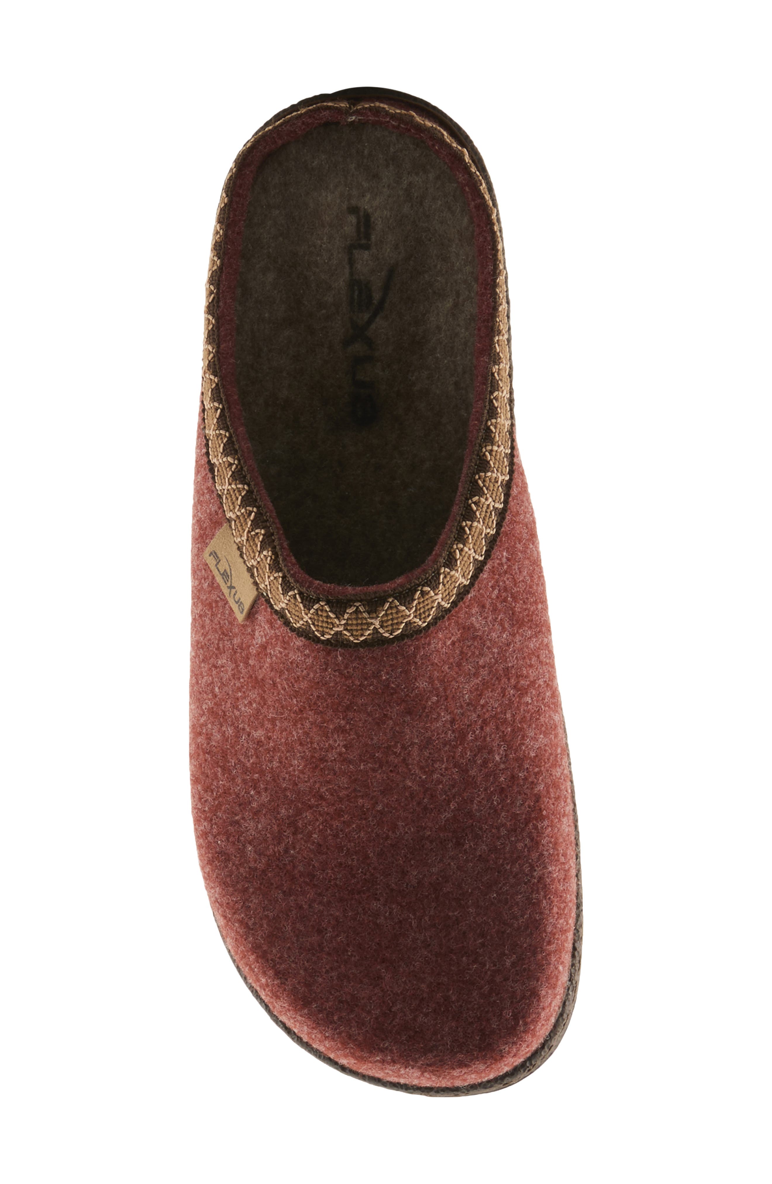 Flexus by Spring Step Snuggee Wool Clog, Alternate, color, Rust