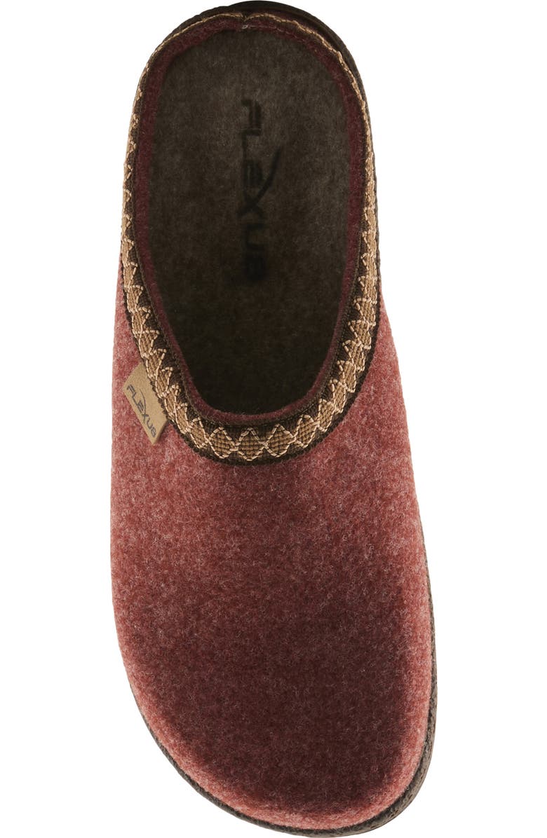 Flexus by Spring Step Snuggee Wool Clog, Alternate, color, Rust