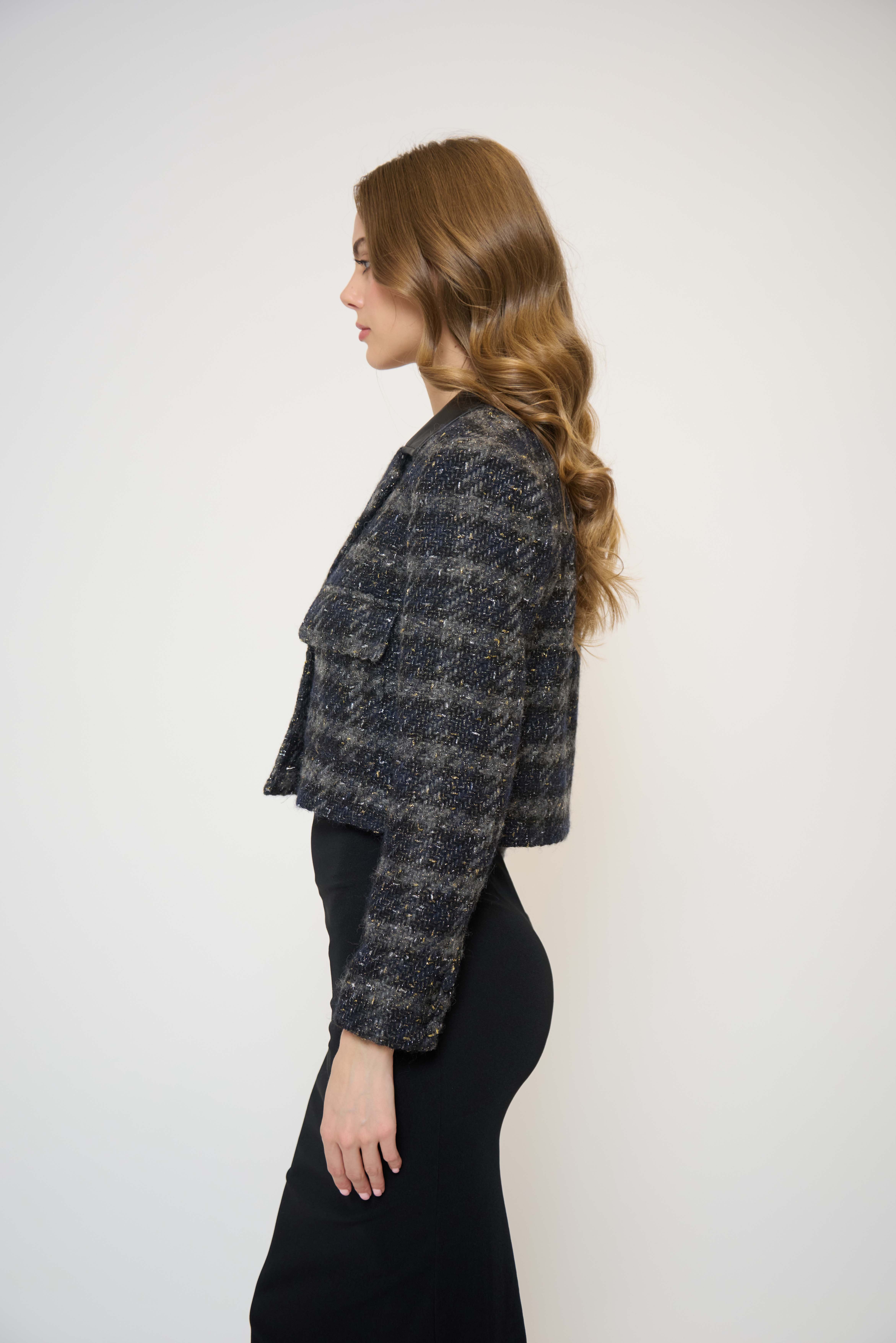 Colette Lurex Houndstooth Jacket - image 2