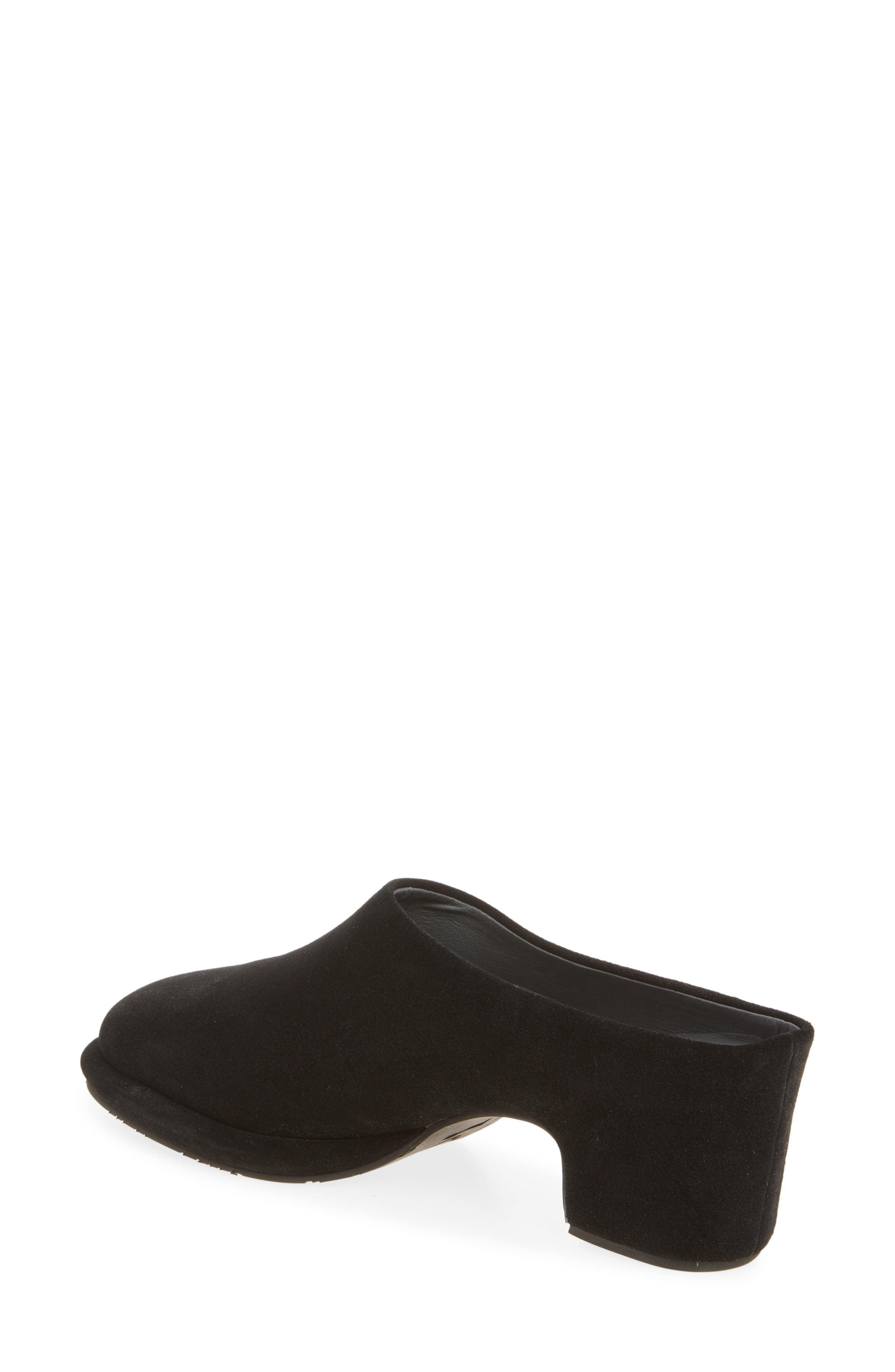 Dune Platform Mule, Alternate, color, BLACK SUEDE