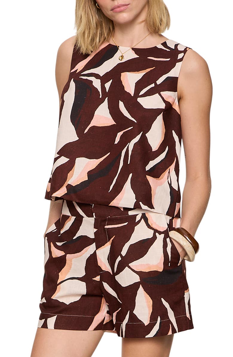 Sanctuary The Desired Print Summer Cotton Crop Top, Alternate, color,