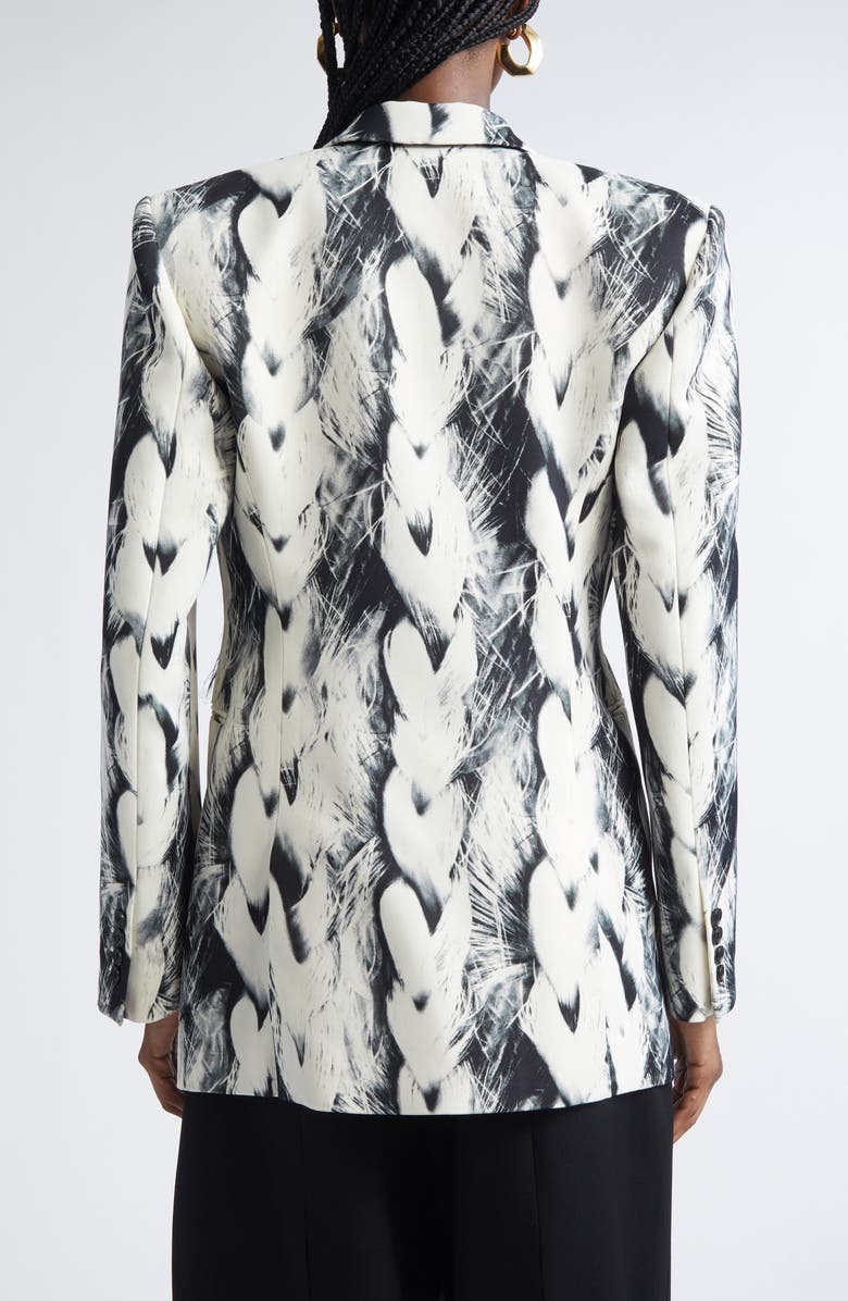 Givenchy Hair Print Wool Blend Blazer, Alternate, color, Black/ White