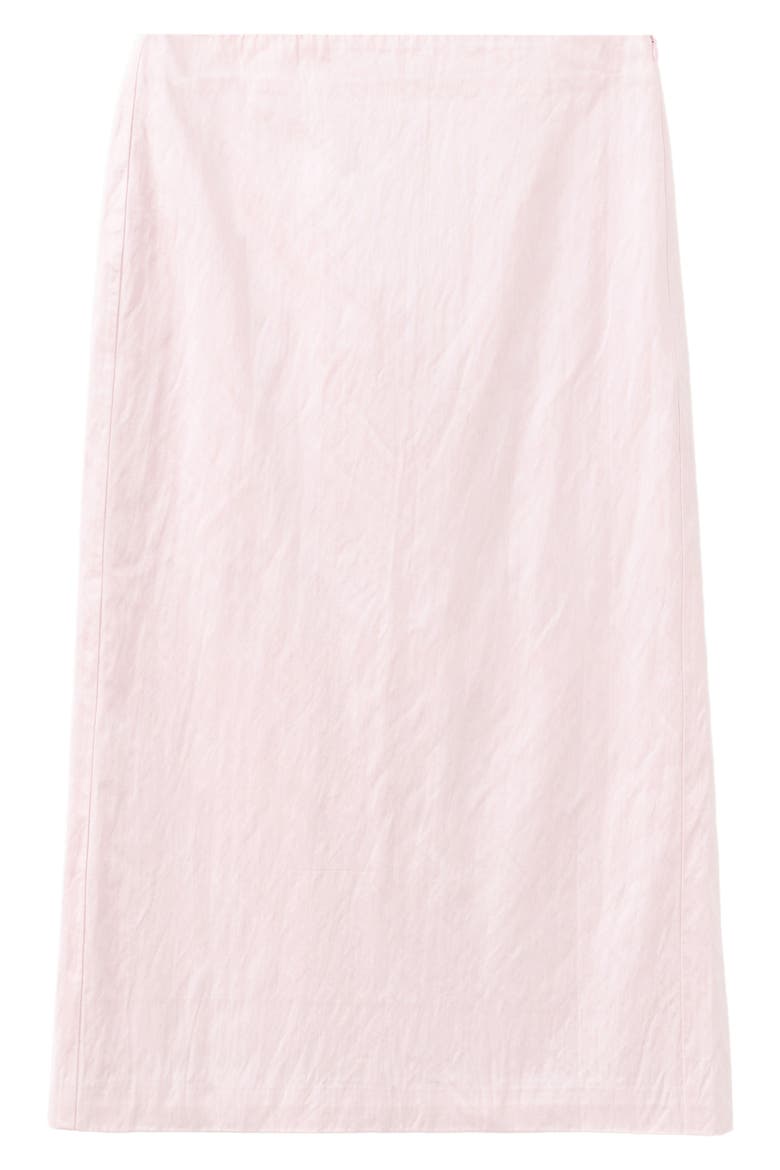 Metallic Satin Midi Skirt, Main, color, PASTEL PINK