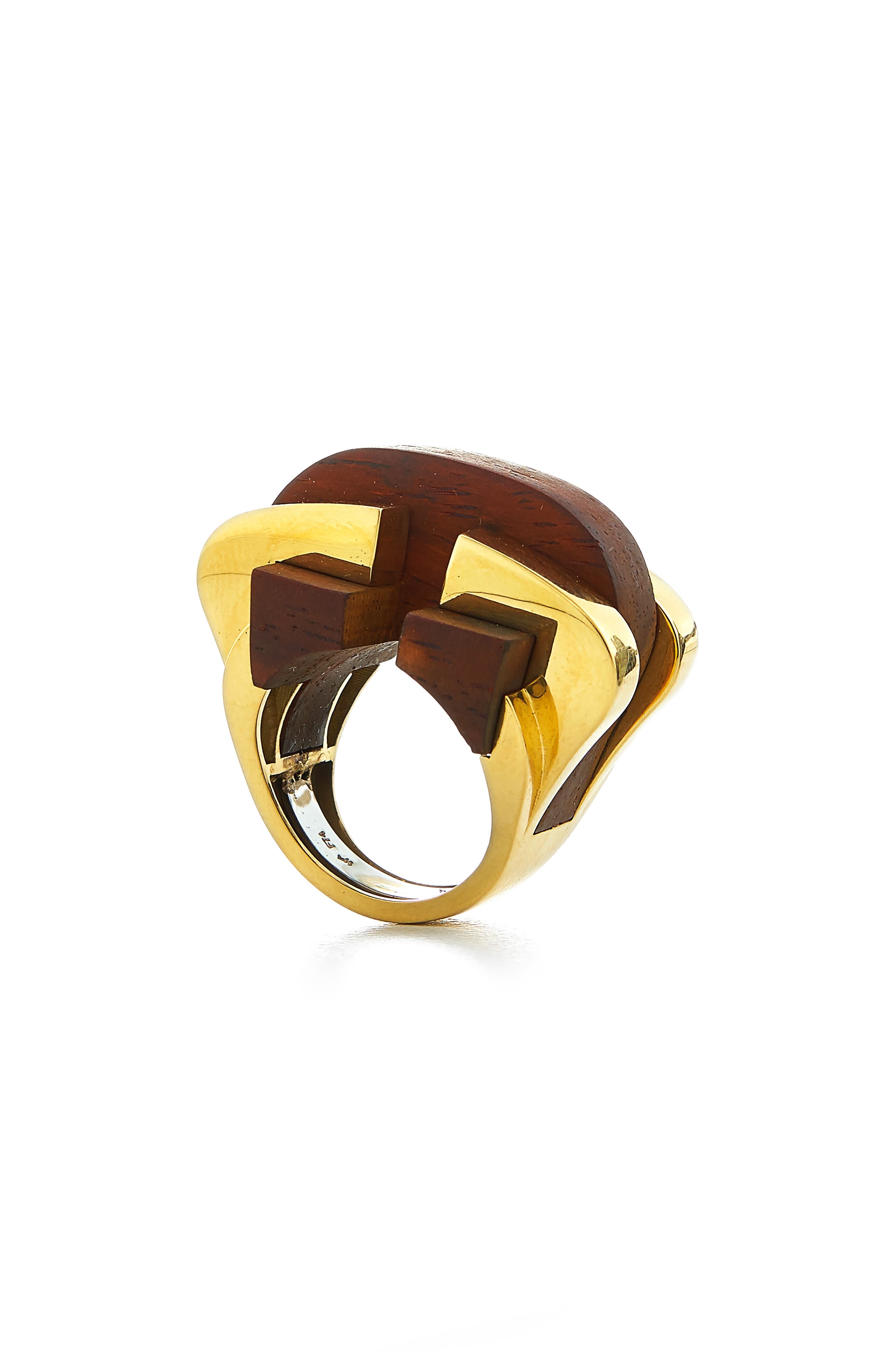 David Webb Woodworks Rosewood Bridge Ring (Women) | Nordstrom