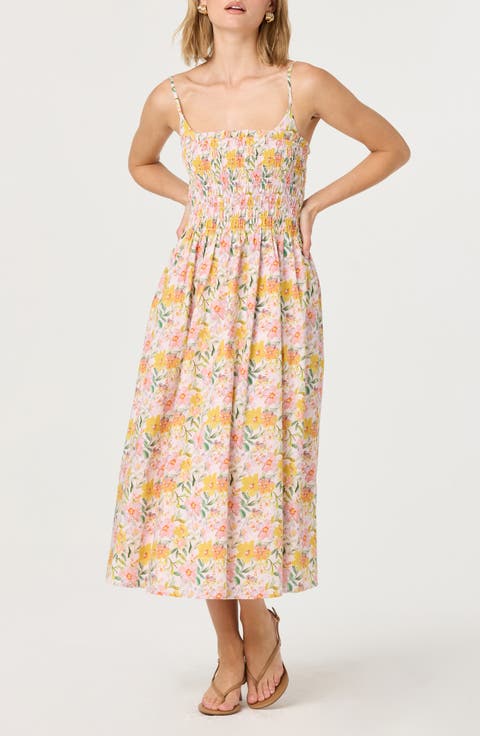 Floral Print A-Line Dress