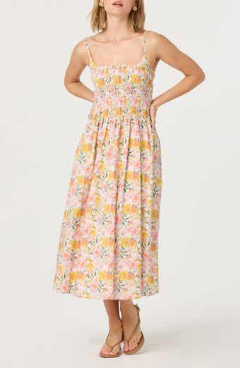 ASTR the Label Floral Print A-Line Dress