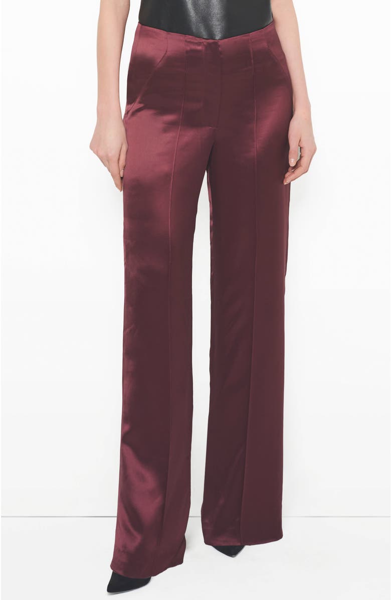 AS by DF Collins Satin Trousers, Main, color, Decadent Wine