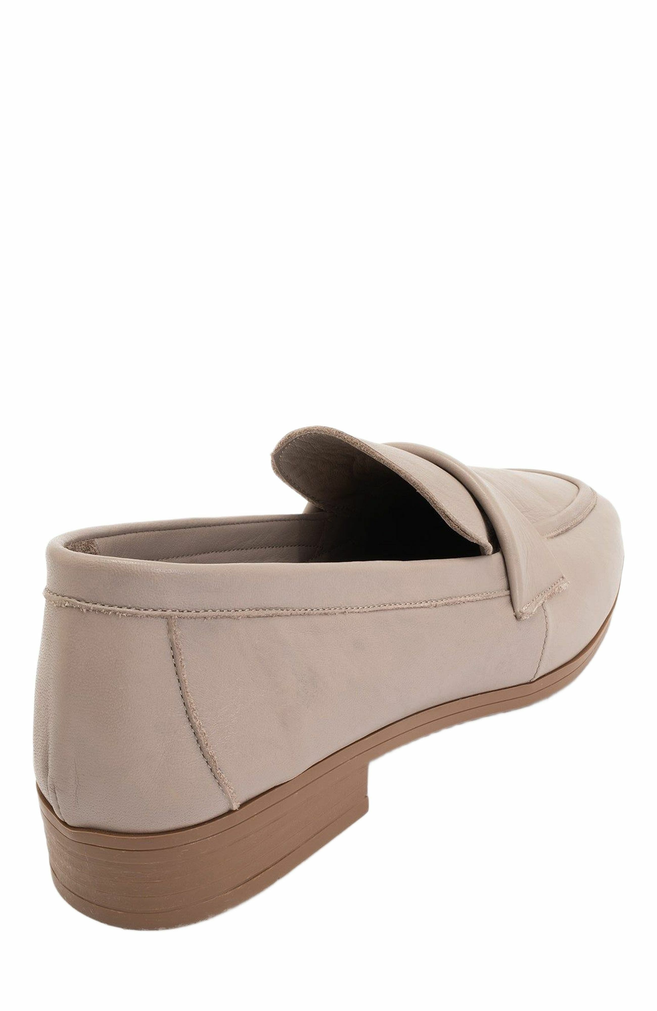 Forever & Always Shoes Splice Leather Flat Loafers, Alternate, color, Bone Color Leather