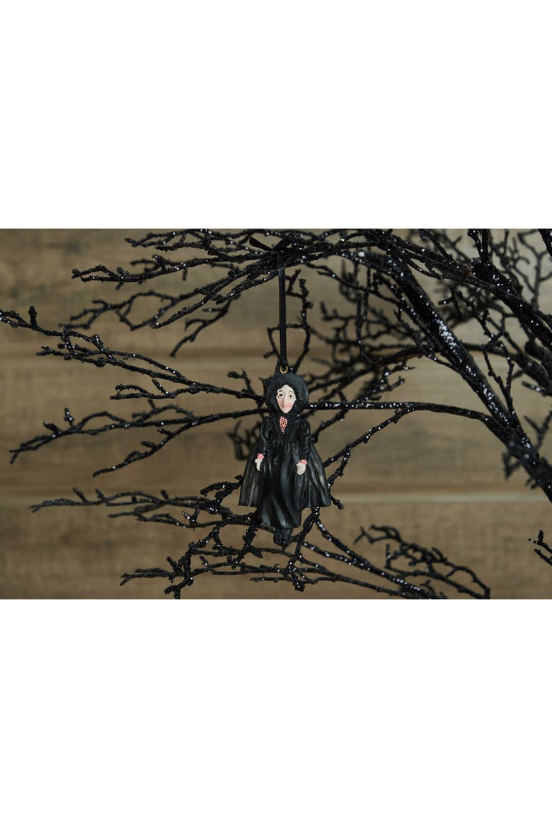 Velma Witch Halloween Joe Spencer Gathered Traditions Ornament, Alternate, color, Black