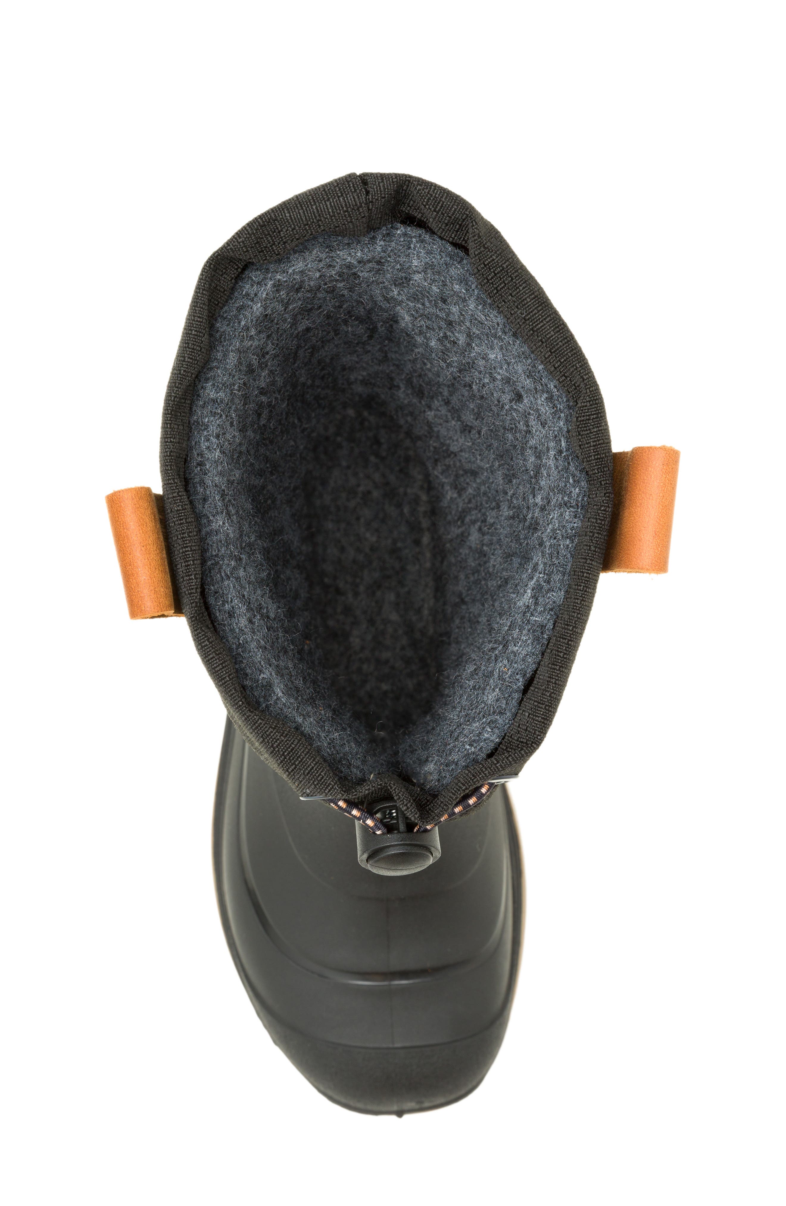 Kamik Kids' Tundra Jr. Waterproof Snow Boot, Alternate, color, Black